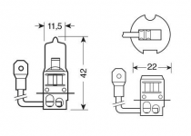 AMPOULE H3 24V 70W  HALOGENE OSRAM