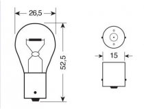 Ampoule P15W 24V