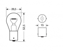 Ampoule P21W  12 V 21 W