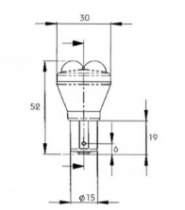 Ampoule R5W BA15s 24 V LED