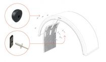 BAVETTE ANTI-PROJECTIONS REMORQUE 430 x 700 mm avec FIXATIONS