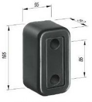 BUTOIR CAOUTCHOUC 165X95X80 MILLIMETRES