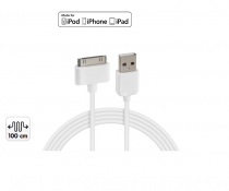 Câble APPLE 30 pin + 1 port USB 3000 mA