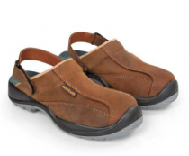 Chaussures-SANDALES en cuir marron