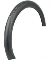 Couvre volant noir avec liseret chrom 44-46