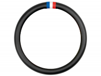 COUVRE VOLANT NOIR ET DRAPEAU FRANCE