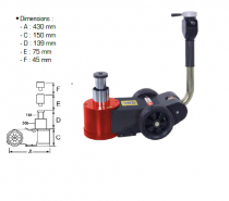 Cric hydropneumatique pliable 15 - 30 T