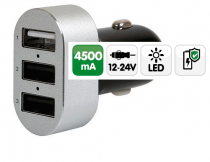 Prise allume-cigare 3 ports USB 7200 mA