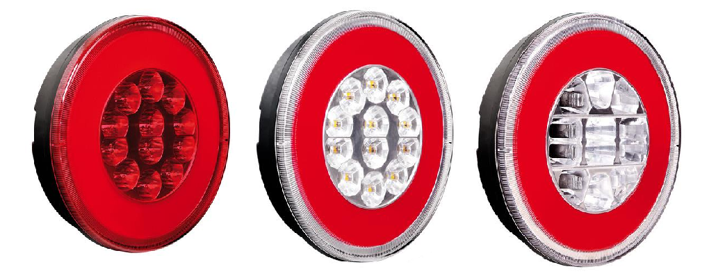 FEU ARRIERE rond 29 LEDS et boitier de support