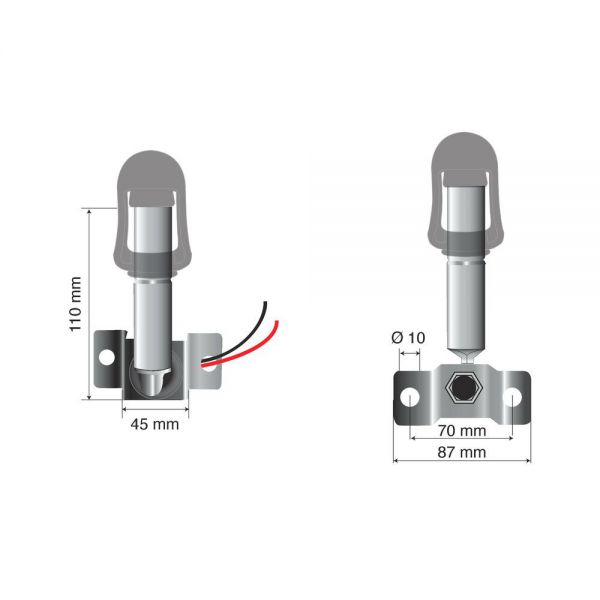 Support de gyrophare DIN insertion Côté – CUSTOM SERVICES