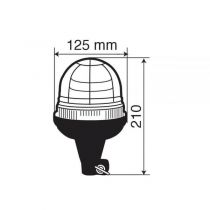 GYROPHARE 125 X 210 MM - FIXATION DIN