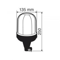 GYROPHARE 125 X 250 MM - FIXATION DIN