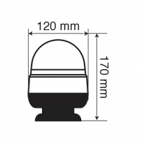 GYROPHARE A LED  120 X 170 mm