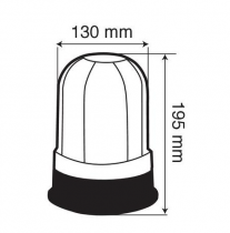 Gyrophare bi-tension à base plate