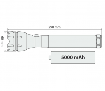 LAMPE TORCHE A LED RECHARCHEABLE