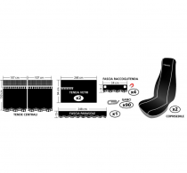 Pack rideaux et housses de sièges NOIR