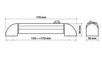 Plafonnier pivotant à LED