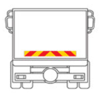 PLAQUE DE BALISAGE REFLECHISSANT pour camions 