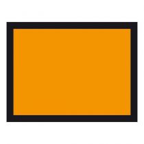 Plaque orange galvanis