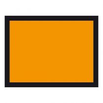 Plaque orange galvanisé