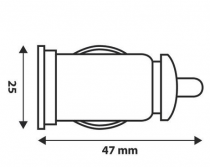 Prise allume-cigare  avec 1 port USB