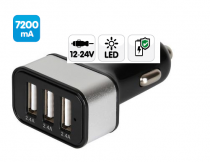 Prise allume-cigare 3 ports USB FAST CHARGE