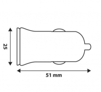 Prise allume-cigare avec  2 port USB