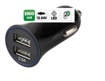 Prise allume-cigare avec  2 ports USB 2500 mA