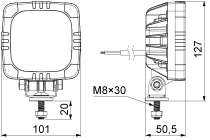 Projecteur circulaire 42 LED