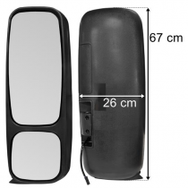 RETROVISEUR PRINCIPAL ELECTRIQUE CHAUFFANT GAUCHE AVEC BRAS VOLVO FH