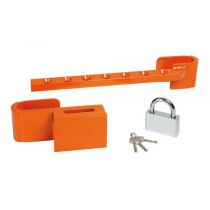 Serrure de porte conteneur en acier 24-50 cm