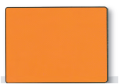Support plaque orange format 400 x 300 mm