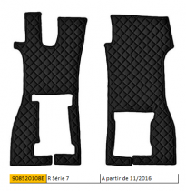 TAPIS DE SOL en cuir noir pour camions SCANIA