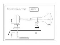 Trompe de toit en inox